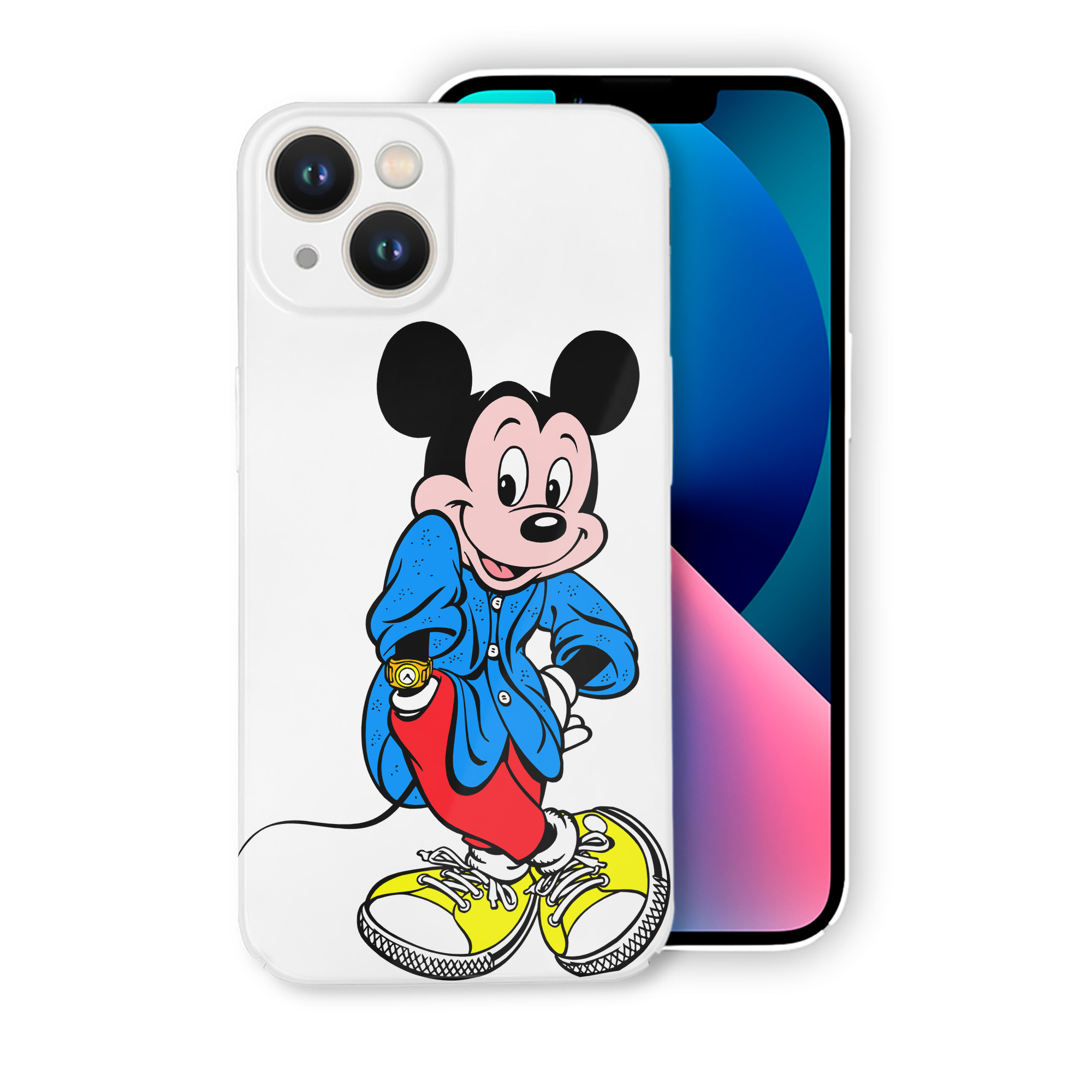 （画像用） ミッキーマウス Mickey Mouse 【iPhone 14シリーズ対応】ハードケース